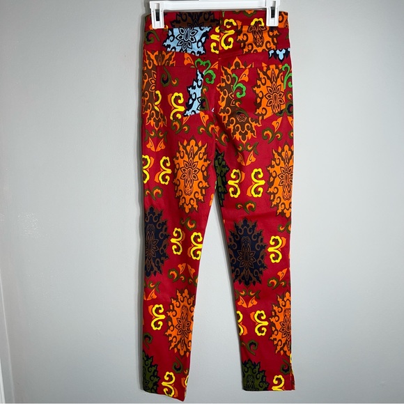 Gretchen Scott Slim Fit Pants-Bright Print-Ankle Length-Size XS - Picture 6 of 10